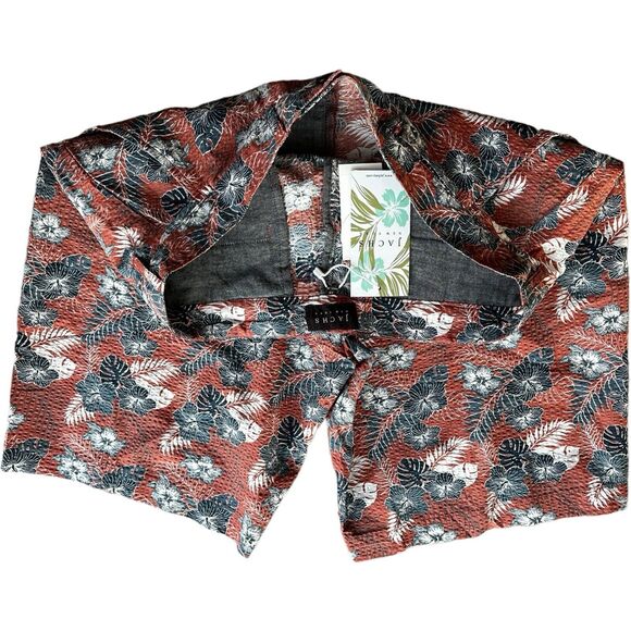 NWT Jachs Island Seersucker Bleeker Fit 9” Short Cotton Summer Floral Print - Picture 2 of 7